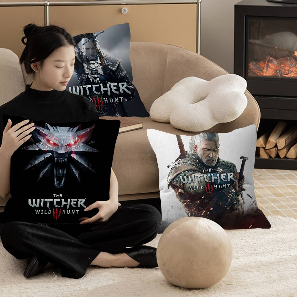 Home Textiles Throw - T-The-Witcher Dark-Fantasy Cushion Cover Car Throw
