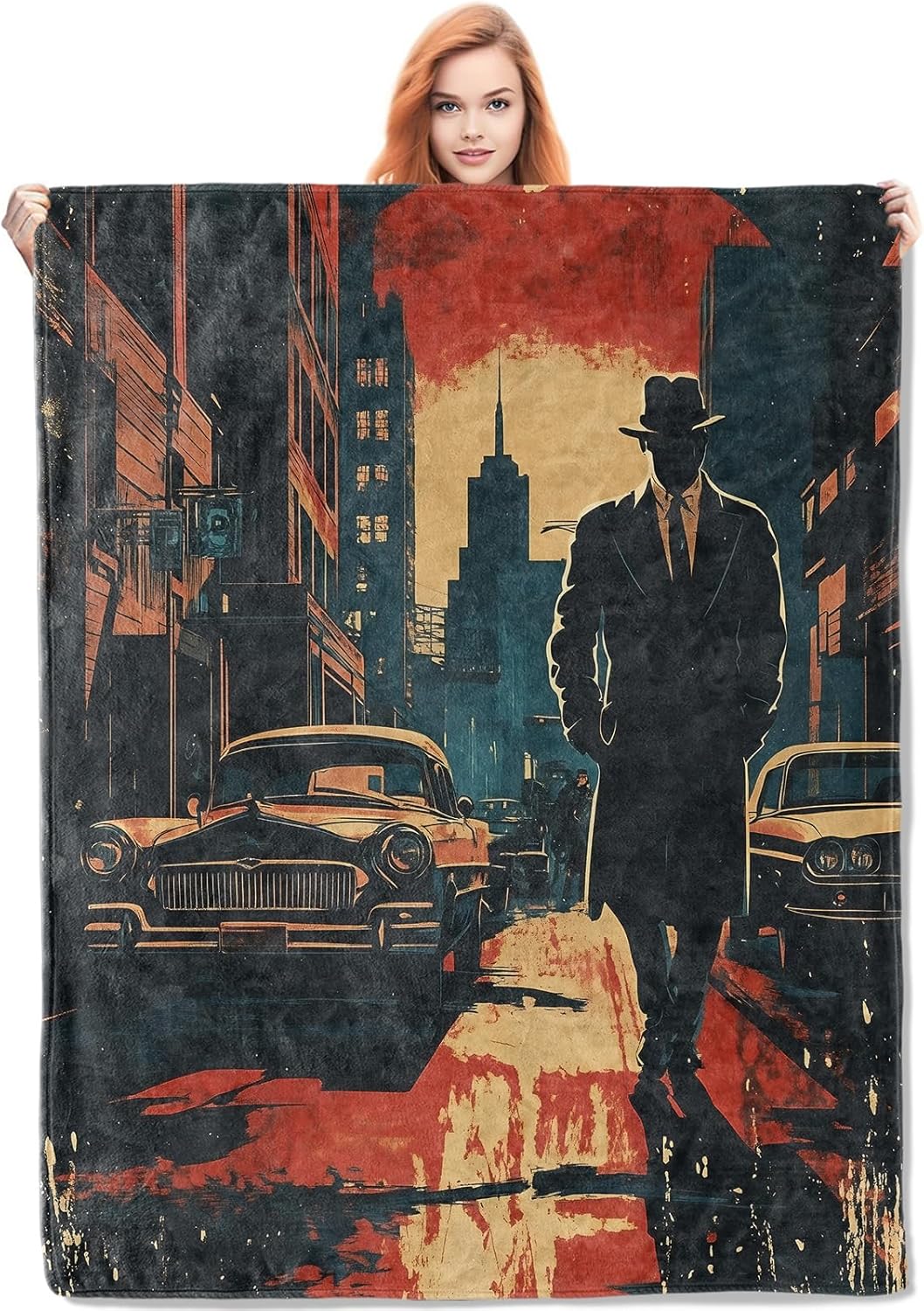 Home Textiles Throw - Noir Detective Blanket Gifts for Women