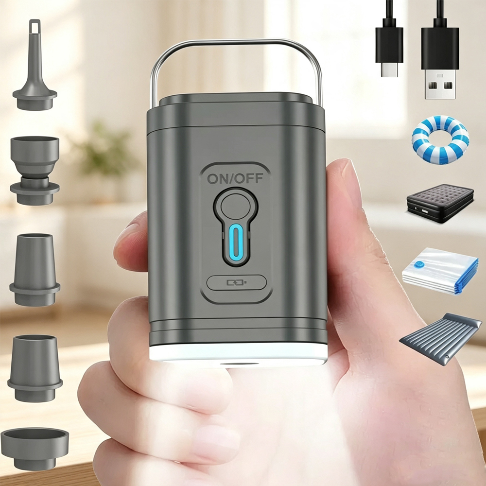 Fitted Sheet Deep - Mini Portable/; Air Pump 1200mAh USB
