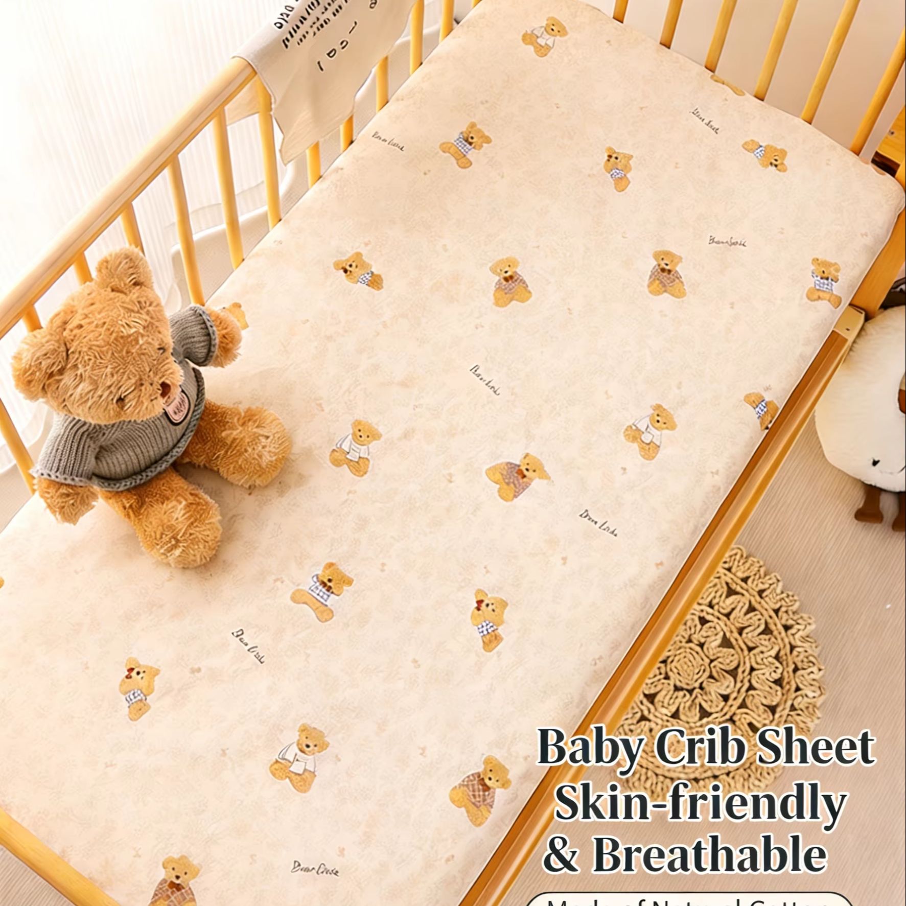 Crib Fitted Sheet Deep Pocket  - огляд і ціна Fitted Sheet Deep