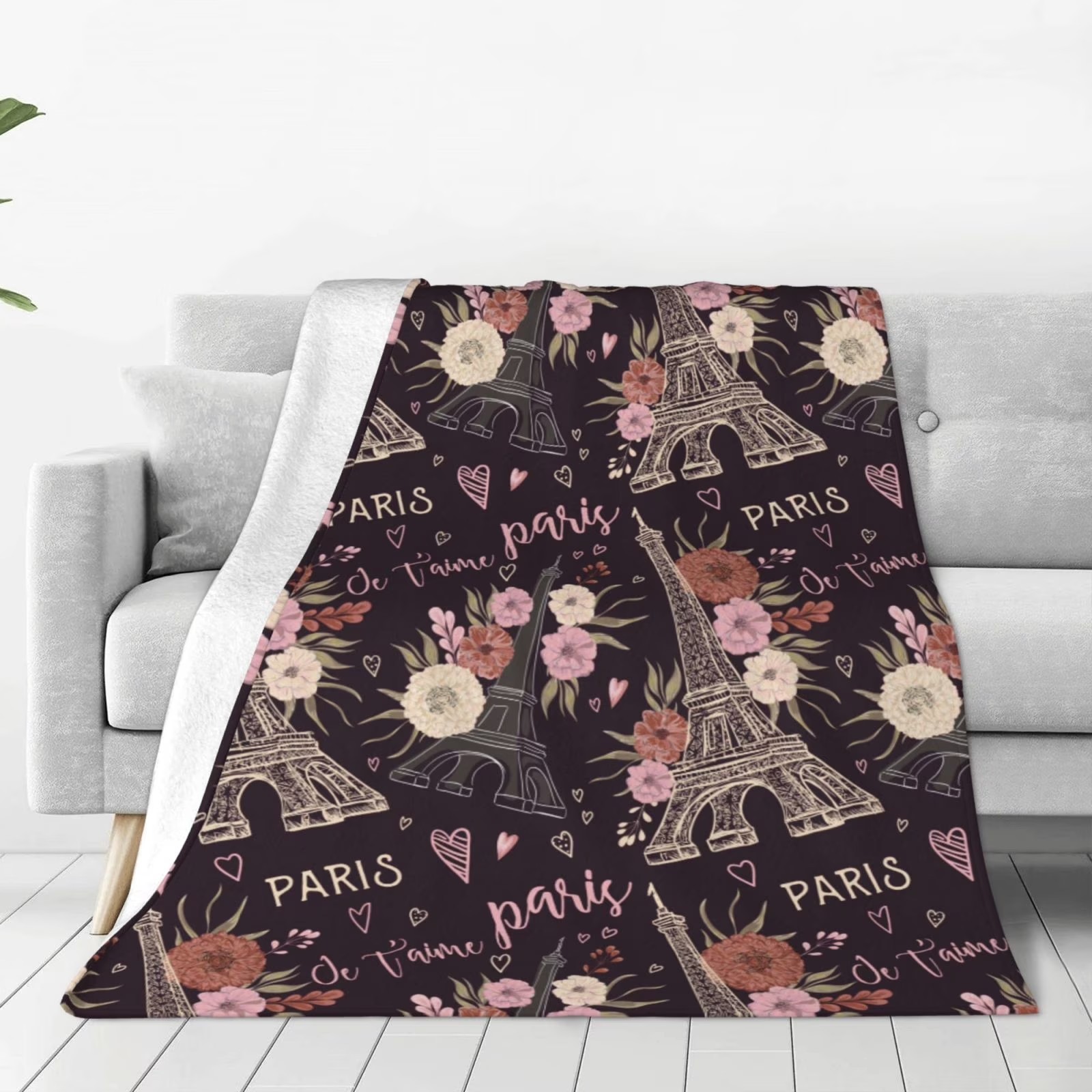 Romantic Paris Eiffel Tower Fl - огляд і ціна Home Textiles Paris