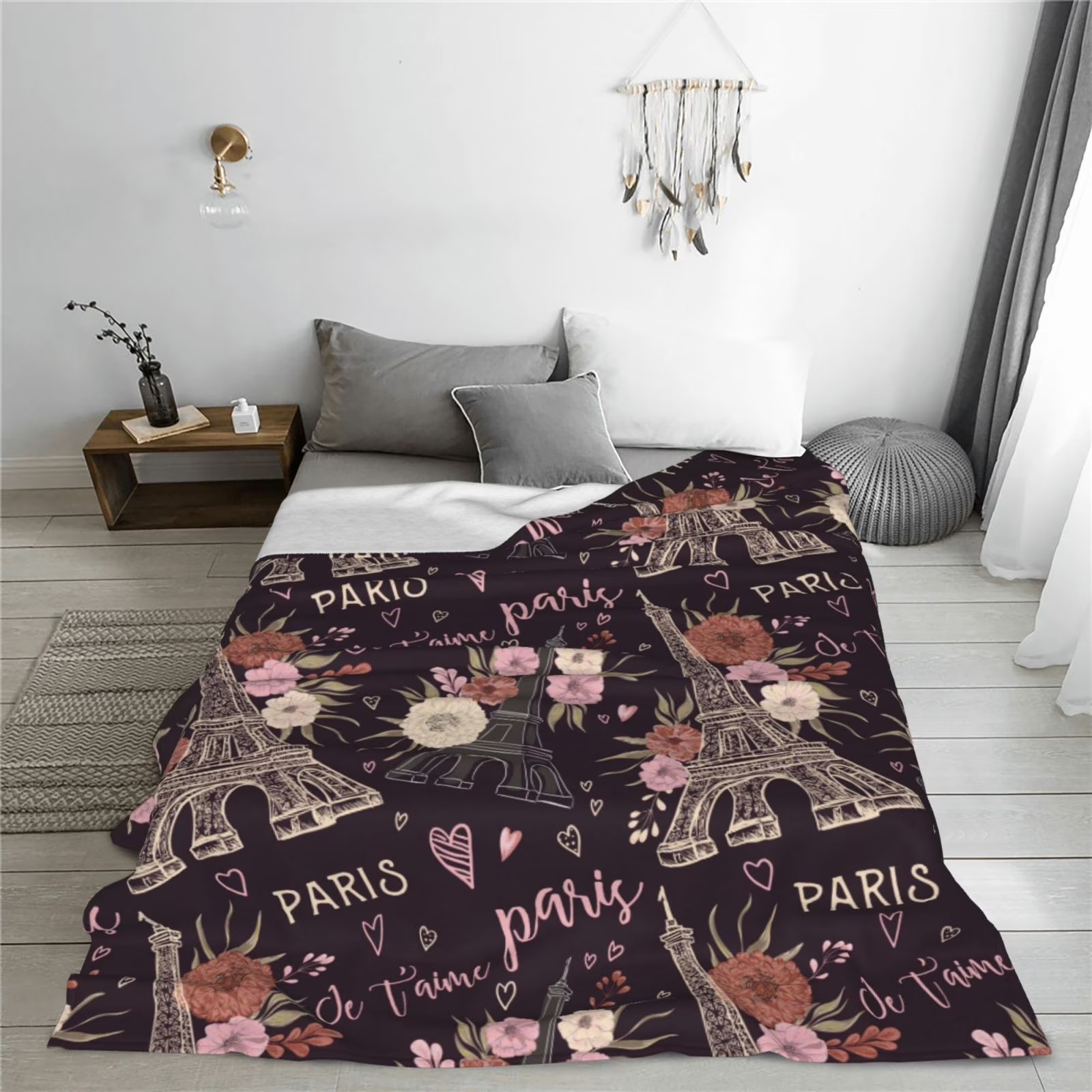 Romantic Paris Eiffel Tower Fl - огляд і ціна Home Textiles Paris