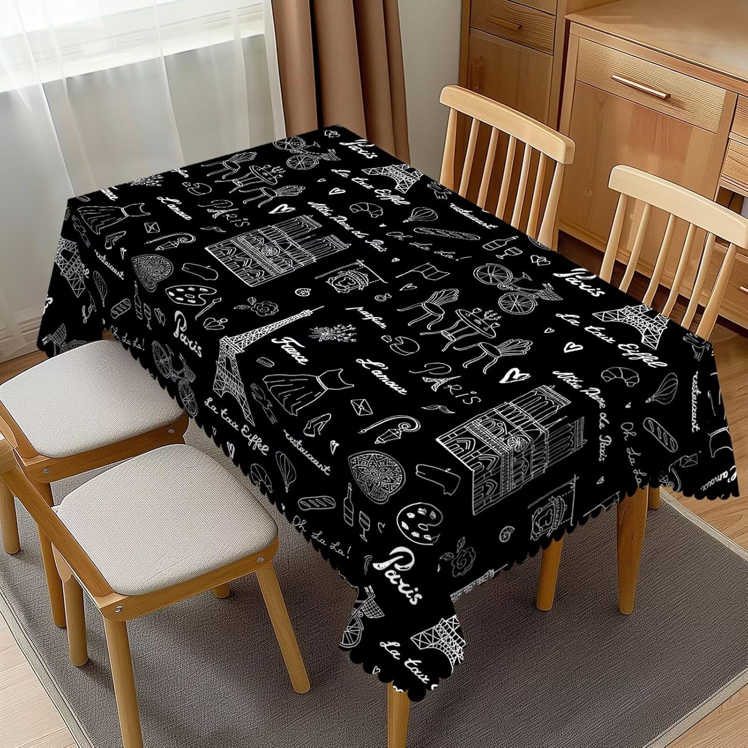 Eiffel Tower Tablecloth France - огляд і ціна Home Textiles Paris