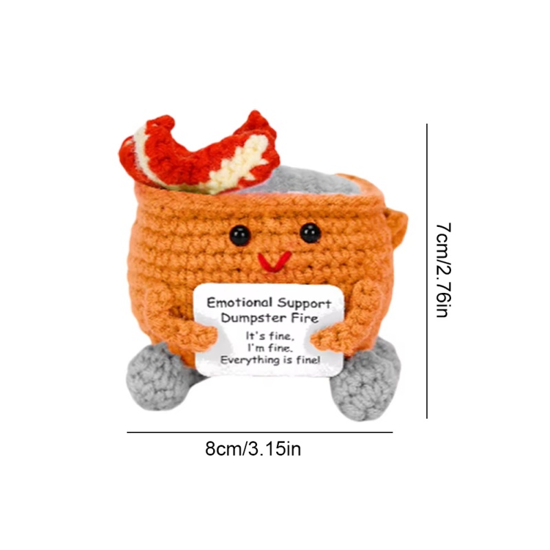 Handmade Crochet Dumpster Fire - огляд і ціна Home Textiles Today