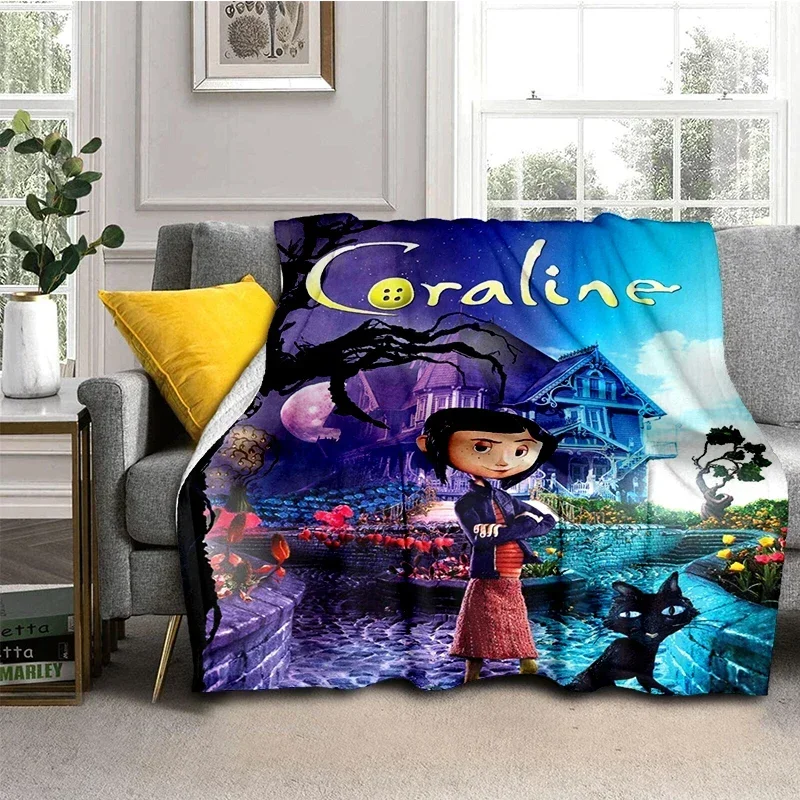 Coraline Movie Throw Blanket S - огляд і ціна Home Textiles Super Soft