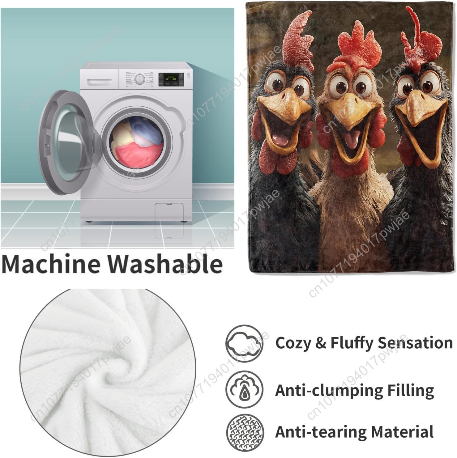 Chickens Blanket Gifts for Wom - огляд і ціна Home Textiles Throw