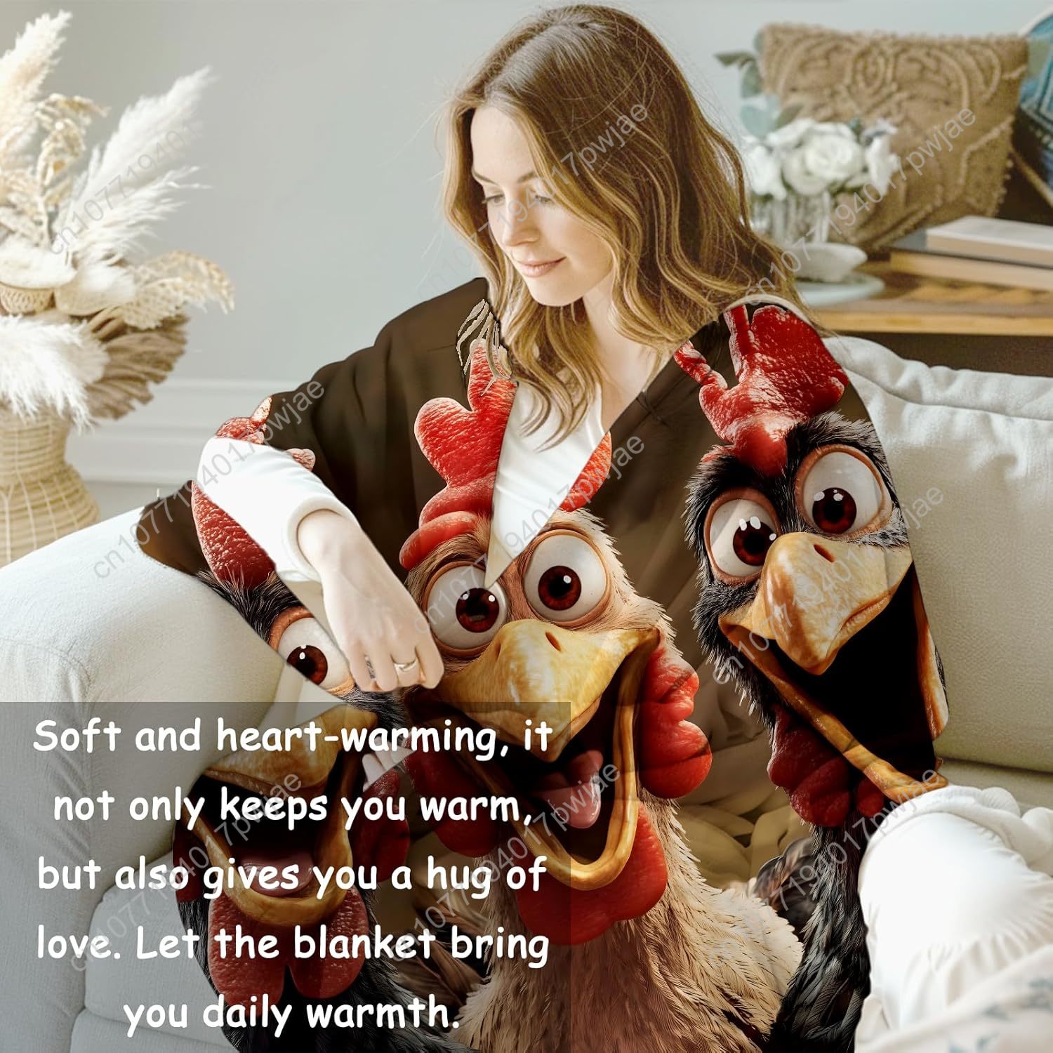 Chickens Blanket Gifts for Wom - огляд і ціна Home Textiles Throw