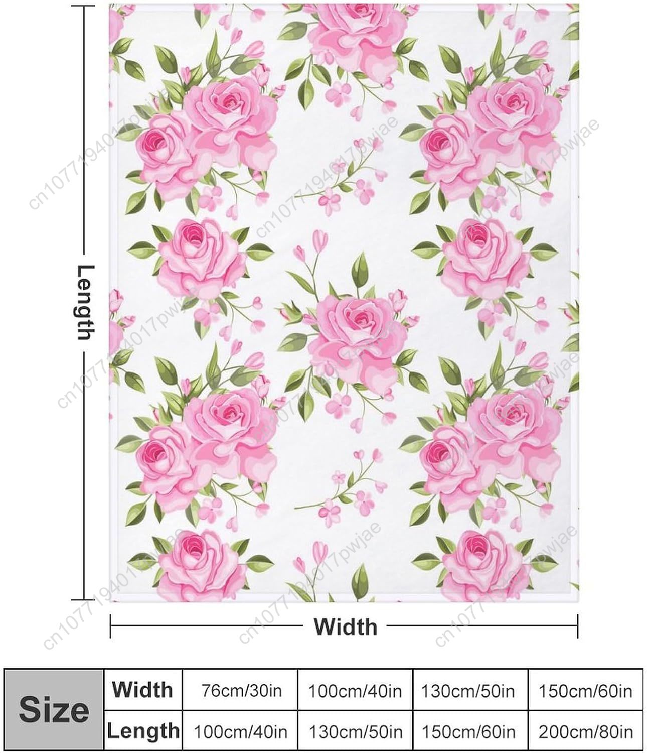 Pink Flower Throw Blanket Flor - огляд і ціна Home Textiles Throw