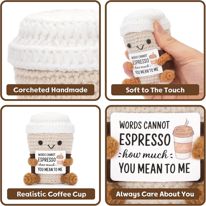 Handmade Crochet Coffee Doll w - огляд і ціна Home Textiles Today