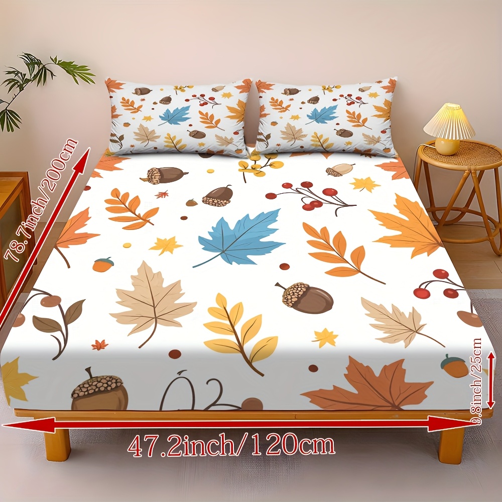 Autumn Leaves and Chestnut Bed - огляд і ціна Fitted Sheet Deep