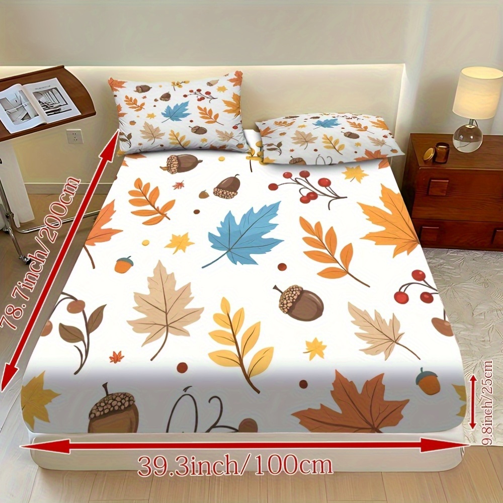 Autumn Leaves and Chestnut Bed - огляд і ціна Fitted Sheet Deep