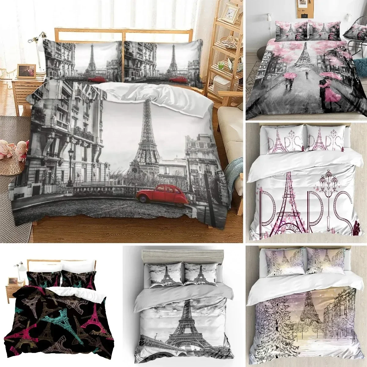 Eiffel Tower Paris Theme Comfo - огляд і ціна Home Textiles Paris