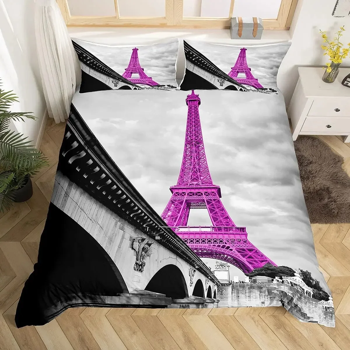 Eiffel Tower Paris Theme Comfo - огляд і ціна Home Textiles Paris