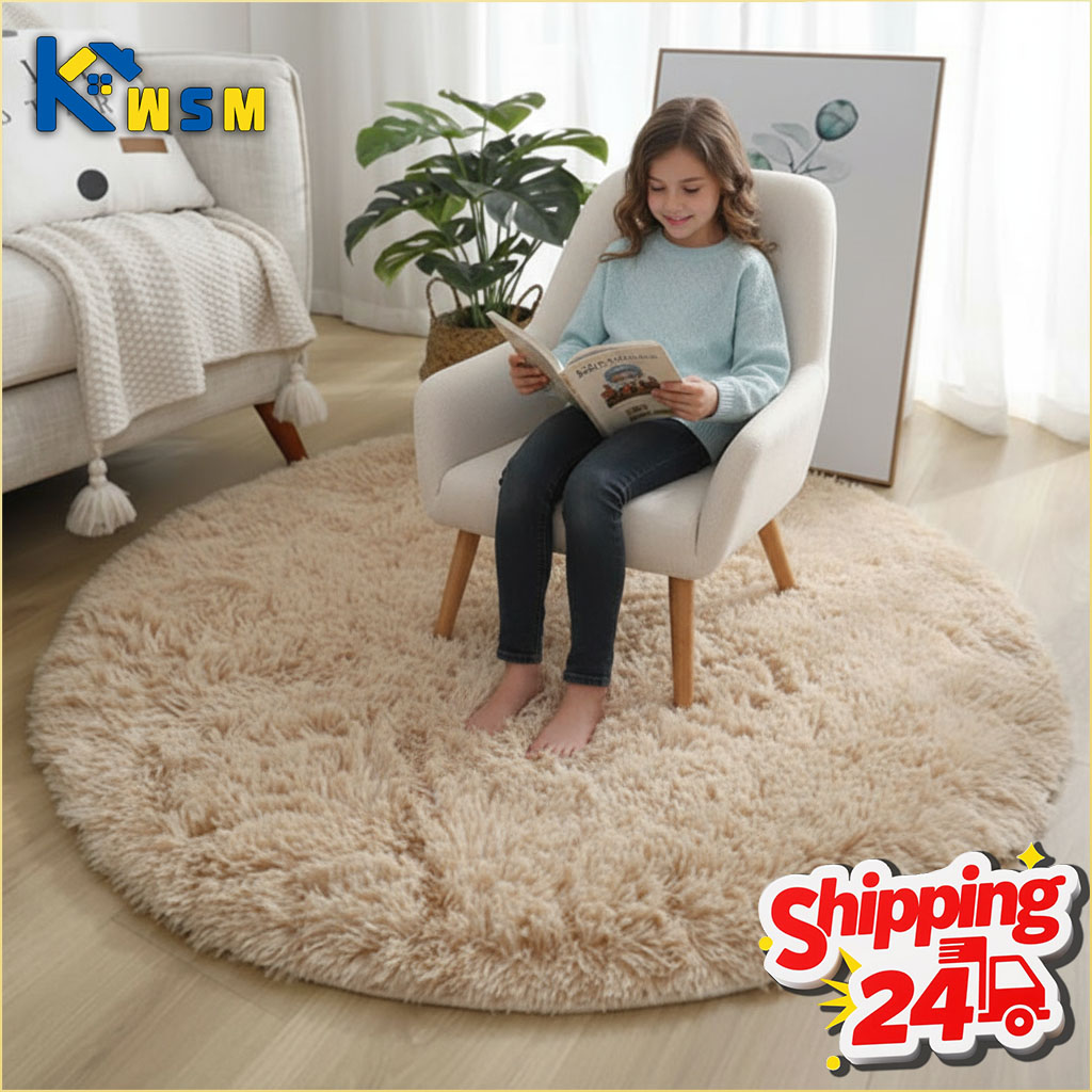 Super Soft Fluffy Round Rug Pl - огляд і ціна Home Textiles Super Soft