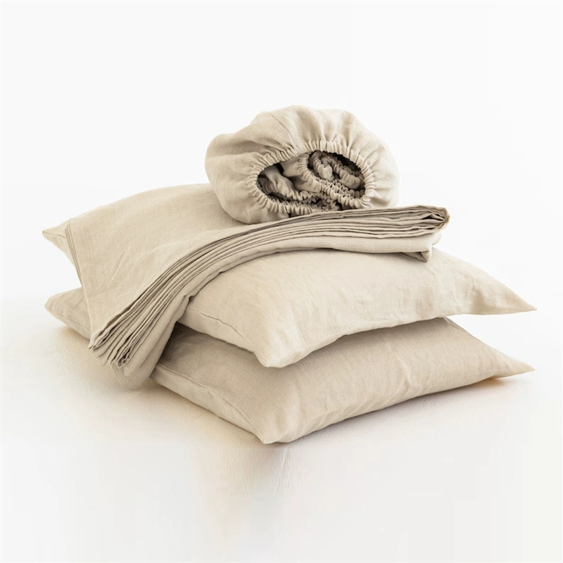 100% Linen Soft Bed Sheets, Qu - огляд і ціна Fitted Sheet Deep