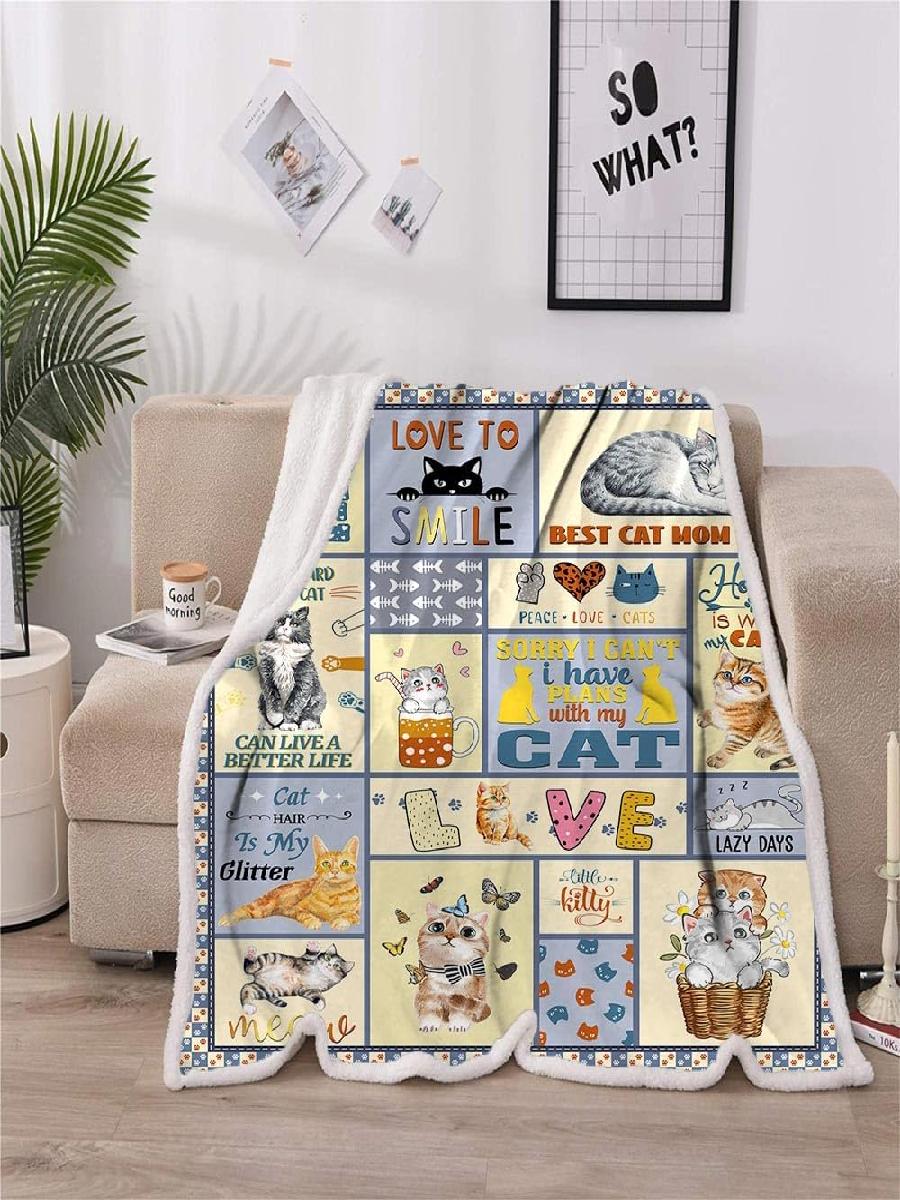 TRIKPTEY Cat Blanket Cozy Cat  - огляд і ціна Home Textiles Throw