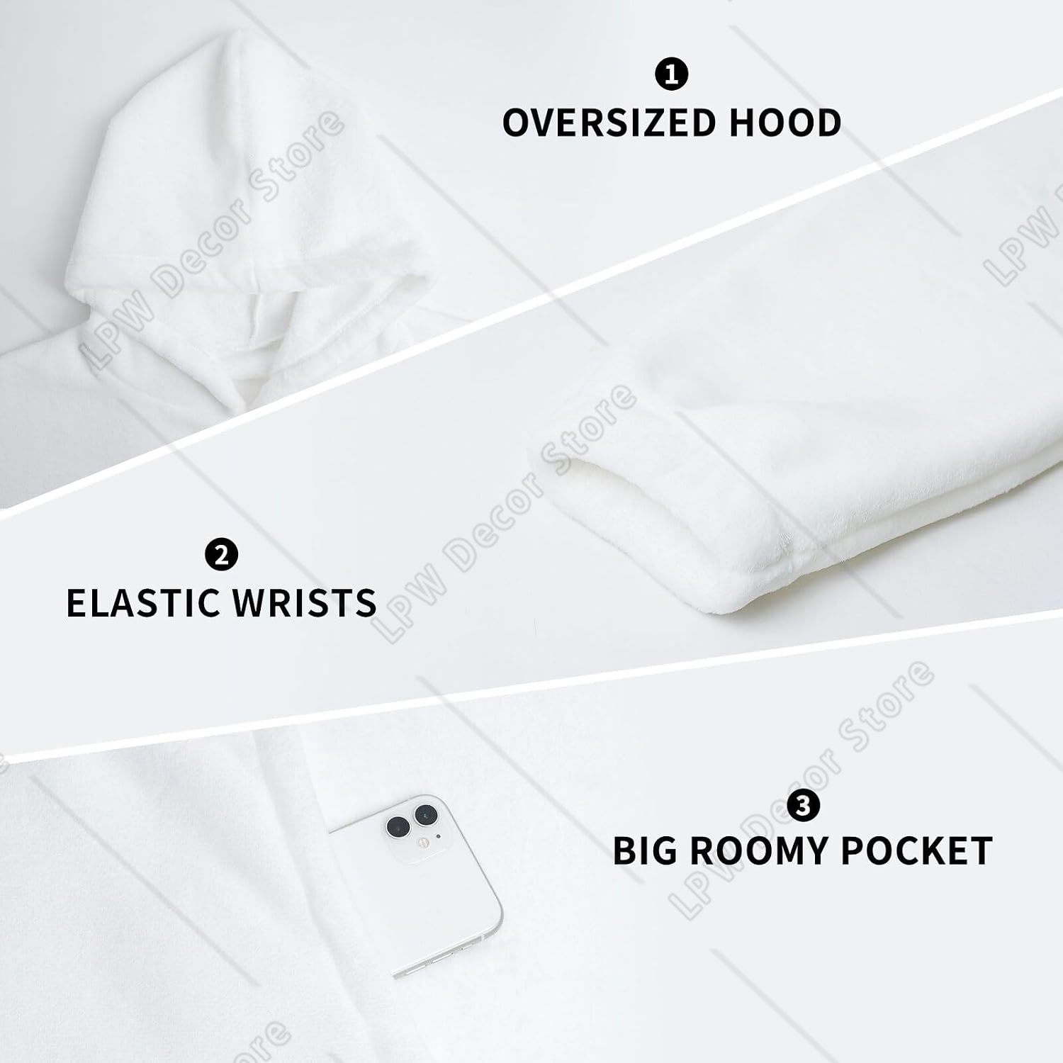 Tower Paris Print Blanket Hood - огляд і ціна Home Textiles Paris