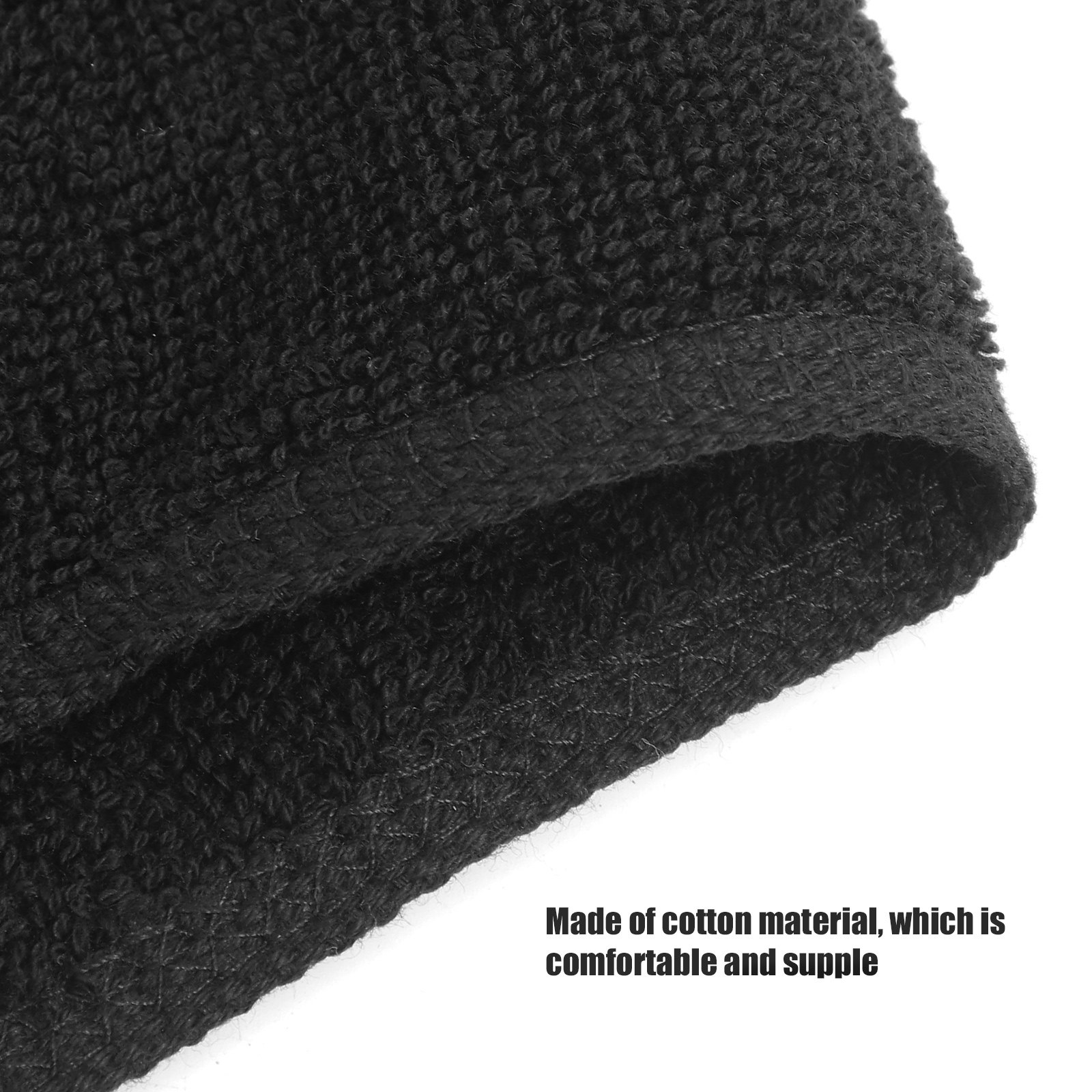 2Pcs Cotton Hair Towel Black A - огляд і ціна Home Textiles Pakistan