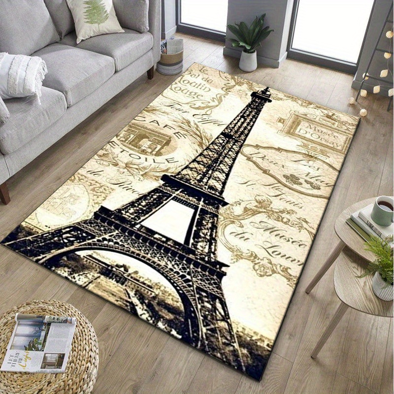 Eiffel Tower Paris Themed Rug  - огляд і ціна Home Textiles Paris