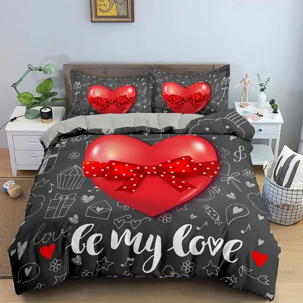 3D Love Heart Duvet Cover Pari - огляд і ціна Home Textiles Paris