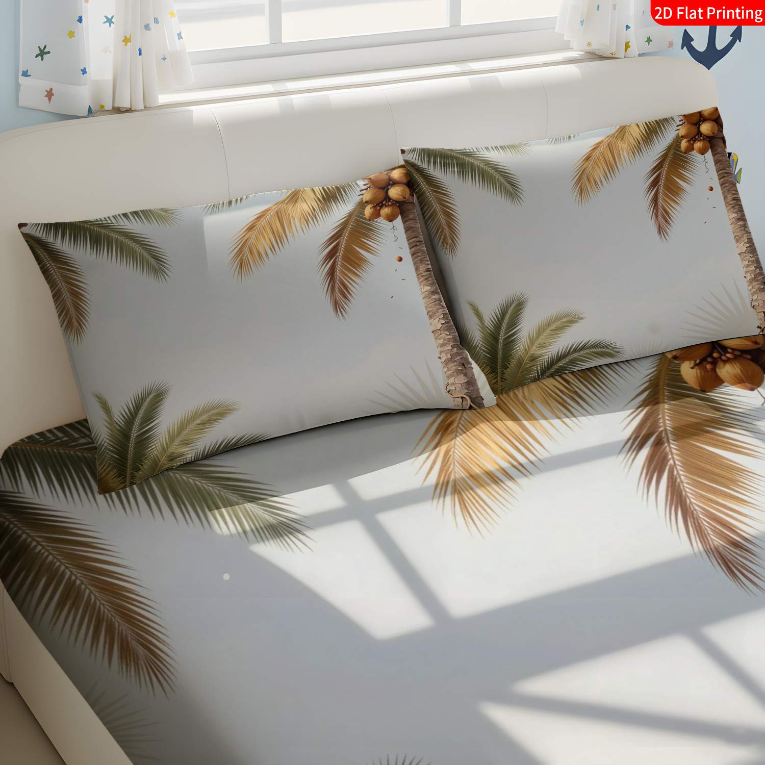 Tropical Style, Palm Tree Them - огляд і ціна Fitted Sheet Deep