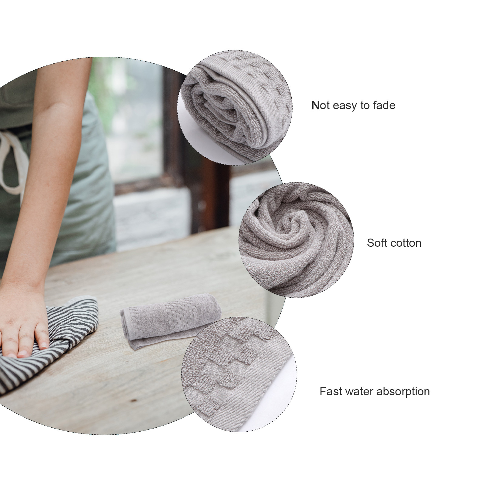 1Pcs Pure Cotton Thick Bath To - огляд і ціна Home Textiles Pakistan