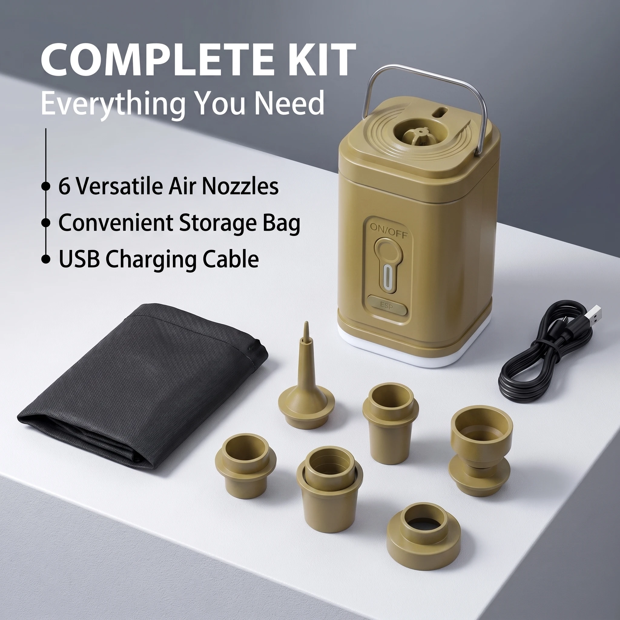 Cordless Mini Air Pump USB-C R - огляд і ціна Fitted Sheet Deep